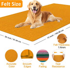 XSEINO Antique Gold Large Felt Fabric 72" X 36 ", 1.4 mm Thick Soft Felt Fabric - Image 2