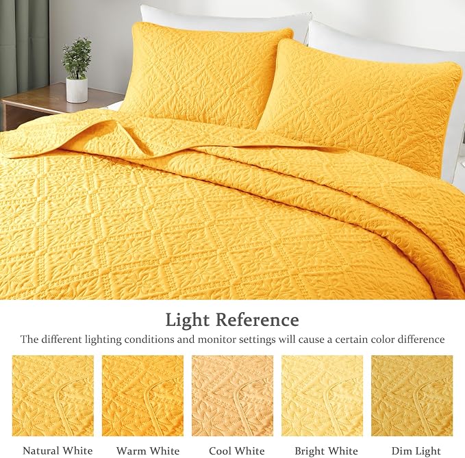 Exclusivo Mezcla Twin Quilt Bedding Set, Lightweight Soft Bedspreads Coverlets - Image 3
