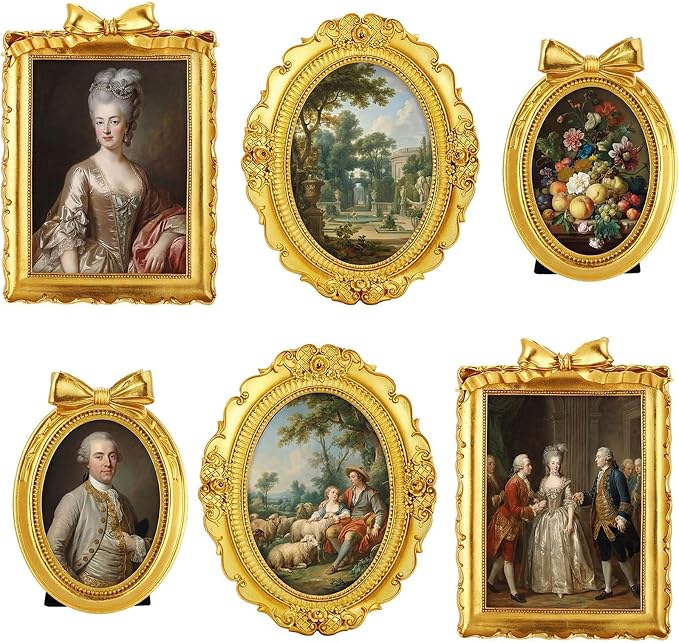 Vicenpal 3 Pcs Tiny Picture Ornate Frames 2.5 x 3.5, 4 x 6, 5 x 7 Inch Small by Vicenpal