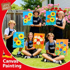 Simetufy 32 Pack 12x16 inch Large Flat Canvas Boards - Image 9