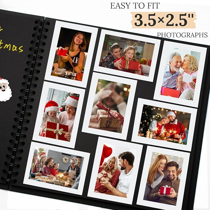 Scrapbook 10x10 Inch DIY Scrapbook Album Hardcover Kraft Paper 40 pages/20 - Image 4