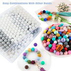 150Pcs Silicone Beads 15mm Mix Color, Bulk Silicone Beads 15mm - Image 6