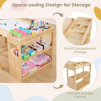 Bateso Kids Art Table and 2 Chairs Set - Image 4