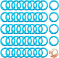 Round Carabiner Clip Bulk 48pcs 1 Inch Colorful Circle Carabiner Key Ring Clips by Cmidy