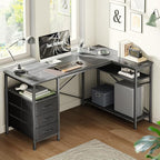 Huuger L Shaped Office Desk - Image 2