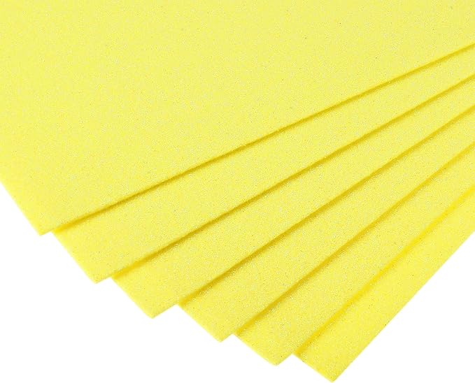 uxcell Light Yellow Shiny EVA Foam Sheets 12 x 8 Inch 2mm Thick - Image 5