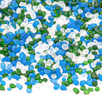 QEQEKAKA Sea Glass Stones for Crafts About 1LB Glass Pebbles Gemstones Bulk for by QEQEKAKA