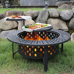 OutVue 42 Inch Fire Pit with 2 Grills, Extra Large Wood Burning Fire Pits by OutVue-EmbracetheGreatOutdoors
