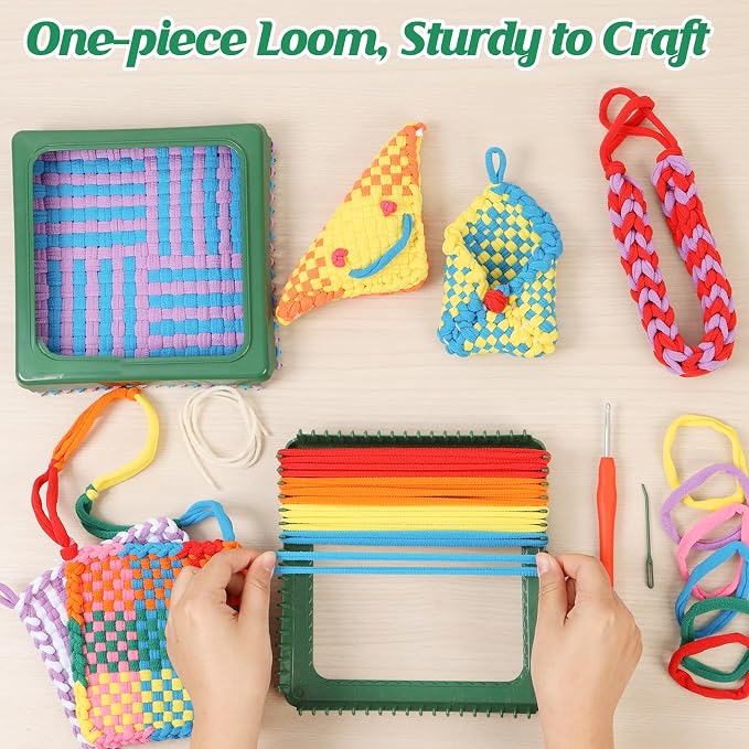 IQKidz Weaving Loom Kit for Girls Ages 8-12, DIY Arts and Crafts for Kids and - Image 2