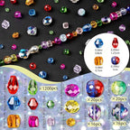 1272pcs Glass Beads for Jewelry Making - Image 3