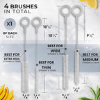 Buenalife Heavy Duty Cleaning Brushes Set of 4 - Image 2
