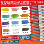 Metallic Acrylic Paint Markers, Fabric Paint, DIY Crafts - Image 7