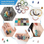 GangGangHao 1888 Pcs Natural Chip Stone Beads About 500g Irregular Gemstones - Image 7