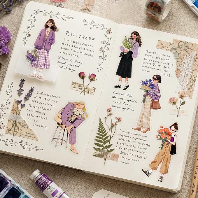 Natural Flower Stickers for Scrapbooking - Image 6
