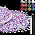 4000PCS 5mm Resin Jelly Rhinestones in Bulk, Bedazzling Flatback Crystals by BELLEBOOST