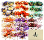 90PCS Flower PET Stickers, Waterproof Transparent Floral Designs by Unknown