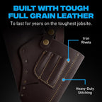 OX Tools Leather Tool Holsters & Pouches – Hammer, Tape Measure, Utility & - Image 3