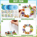 Hollowfly 48 Sets Christian Wreath Crafts Kit Bulk Sunday School Craft DIY - Image 4