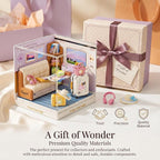 Train Carriage Miniature House Kit, Plastic DIY Dollhouse - Image 7