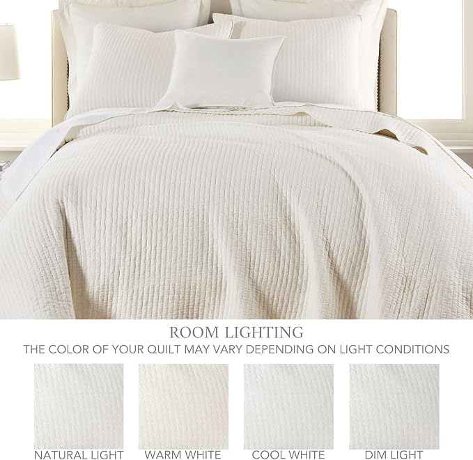 Levtex Home Cross Stitch Reversible King Bedspread Set - Image 4