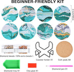 Ocean Diamond Art Painting Coasters Kit - Image 2
