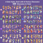 JOYCHOIC Scrapbook Stickers Set, Junk Journal Supplies, PET Transparent - Image 6