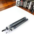 ArtShip Design 10 Black Acrylic Paint Pens, Double Pack of Both Extra Fine and - Image 8