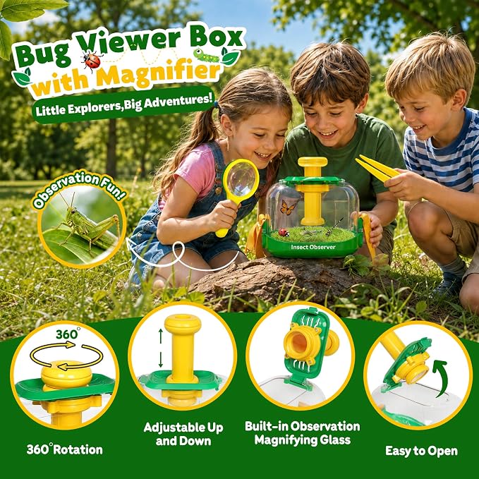 Bug Catcher Kit for Kids, Insect Observation Box Outdoor Explorer Toys - Image 2