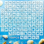 Fainne 100 Pcs 2 Inch Stencils Small Stencils by Fainne