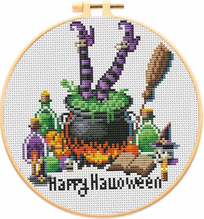 The Witch's Poison Cross Stitch Kits by VIGEGU