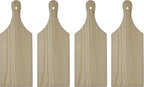 Package of 4 Unfinished Wooden Mini Cutting Boards by CreativeHobbies