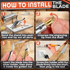 Hot Knife Plastic Cutter Tool Set; 30W Power Draw; 55 in Long Cable | Electric - Image 5