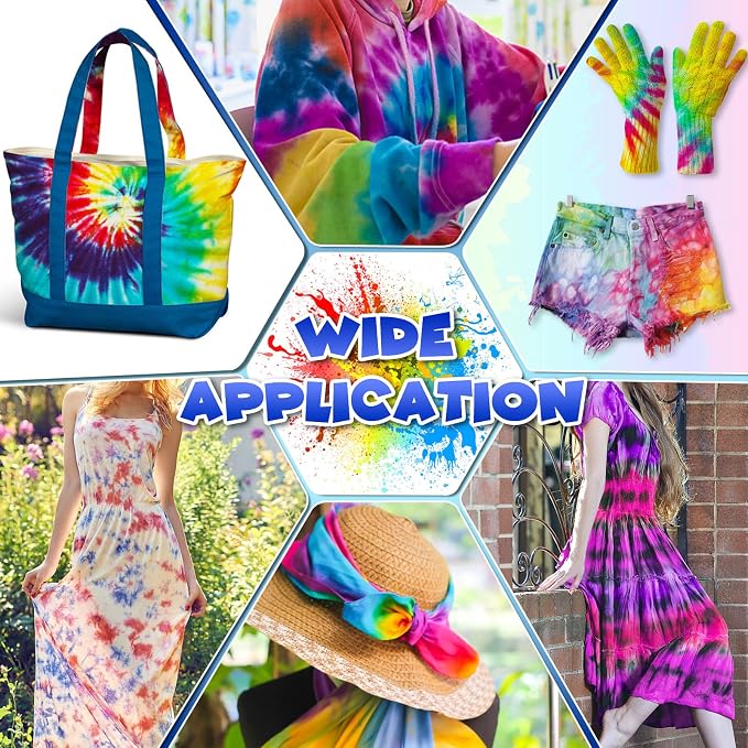 PATIFEED Tie Dye Kit for Kids and Adults, 14 Colours | 80ML Bottles, Gifts for - Image 7