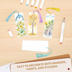 120 Pcs Blank Bookmarks to Decorate - Image 2