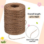 Syhood 673 Feet Floral Vine Bind Wire Rustic Wrapping Wire - Image 2