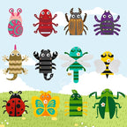 WATINC 12 Pcs Hand Puppet Making Kit, Art Craft Felt Sock Puppet Toys, Creative - Image 4