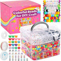 shynek 3800 Pony Beads: Bulk for Bracelets, Hair Braids & Craft by shynek