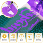 VinylRus Heat Transfer Vinyl-12” x 35FT Purple Iron on Vinyl Roll - Image 3