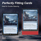 400 Pack Card Sleeves, 200 Matte Red Trading Card Sleeve and 200 Inner Sleeves - Image 2