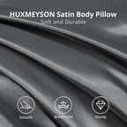 HUXMEYSON Body Pillow with Satin Pillowcase, Body Pillow - Image 3