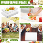 Hushee 60 Count Disposable Cutting Board Sheets 10 x 13 Inch Flexible Plastic - Image 5