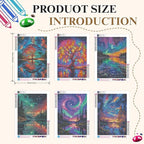 Mosaflare 6 Pack 5D Aurora Diamond Painting Kits, Landscape Scenery Diamond Art - Image 6