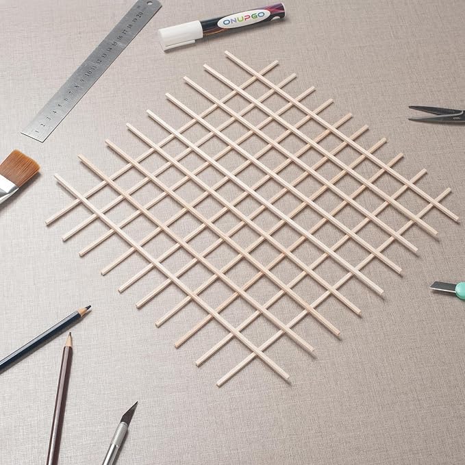 Balsa Wood Sticks, Balsa Wood Strips, Square Wooden Dowel Rods - Image 4