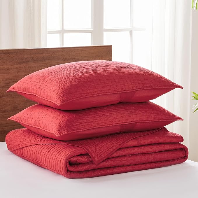 Levtex Home Cross Stitch Reversible Queen Bedspread Set - Image 3