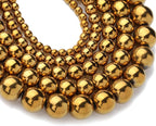 Zenkeeper 108Pcs Gold Hematite Spacer Loose Beads Bulk - Image 2