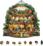 Mystic Garden Hall Puzzles Adults Gifts Wooden 100 Pieces 8.5 * 8.5in by Jollitot