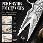 Premium Sewing Scissors, Sharp Precision Thread Snips - Image 4