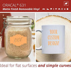 ORACAL 631 Matte Apricot Vinyl Durable Roll Easy to Weed Permanent Adhesive - Image 2