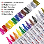 TFIVE Paint Pens Paint Markers on Almost Anything Never Fade Quick Dry and - Image 2