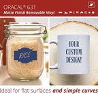 ORACAL 631 Matte Dark Blue Vinyl Durable Roll Easy to Weed Permanent Adhesive - Image 2
